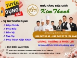 [TUYỂN GẤP] - Nhà hàng tiệc cưới Kim Thanh Thông Báo Tuyển Dụng