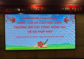 HỌP KỈ NIỆM 50 NĂM THÀNH LẬP TRƯỜNG BỔ TÚC CÔNG NÔNG. (1975- 2025) (Tại Bảo Tàng Phụ Nữ Nam Bộ Q3) 30/3/2025