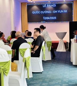 LỄ ĂN HỎI QUỐC CƯỜNG - OH YUNMI 12/4/2025 Sảnh HOA MAI