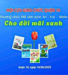 Họp mặt chia tay HCGC Q10 Sảnh HOÀ BÌNH Q10 14/06/2025. Kính chúc các Thầy Cô nhiều sức khỏe.