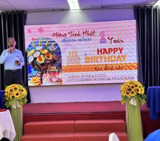 TIỆC BUFFET SINH NHẬT NHÓM GIA ĐÌNH NHỎ Sảnh Hoà Bình. (Q10 cũ)