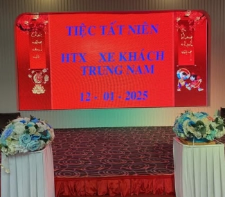 TIỆC TẤT NIÊN HTX XE KHÁCH TRUNG NAM NGÀY 12/01/2025 SẢNH TULIP