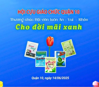 Họp mặt chia tay HCGC Q10 Sảnh HOÀ BÌNH Q10 14/06/2025. Kính chúc các Thầy Cô nhiều sức khỏe.