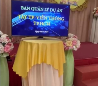 TIỆC CTY BAN QL DỰ ÁN TÂY TP VIỄN THÔNG TPHCM 4/5/2024 Sảnh Hoà Bình (Q10)