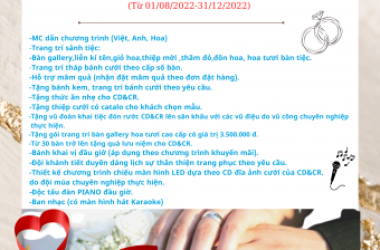 Khuyến mãi lớn cho khách đặt tiệc tại Kim Thanh